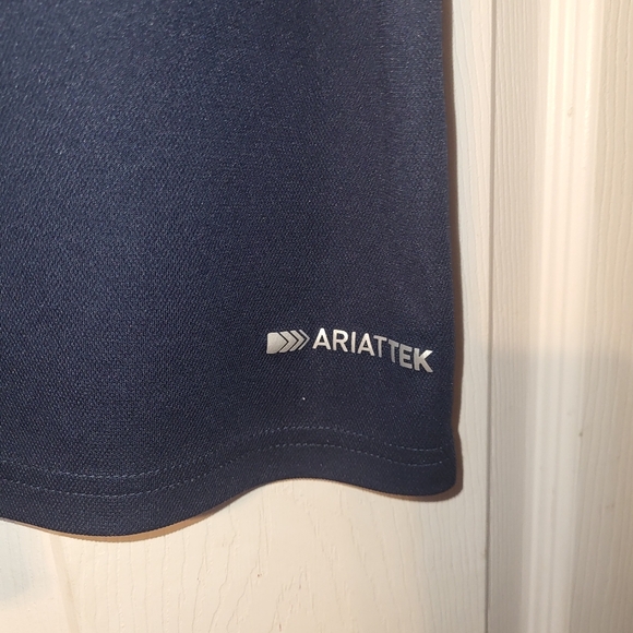 Ariat Tek Polo Size X Large Navy Blue - Picture 5 of 12